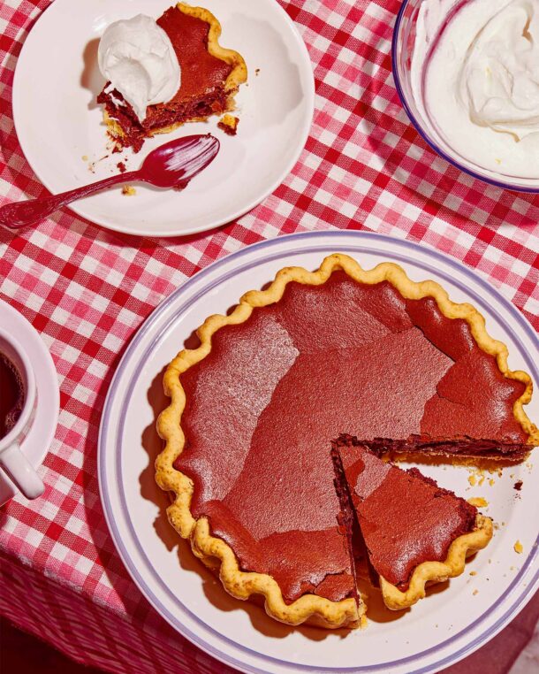 Τάρτα-με-ψητή-σοκολατένια-γέμιση-(chocolate-chess-pie)