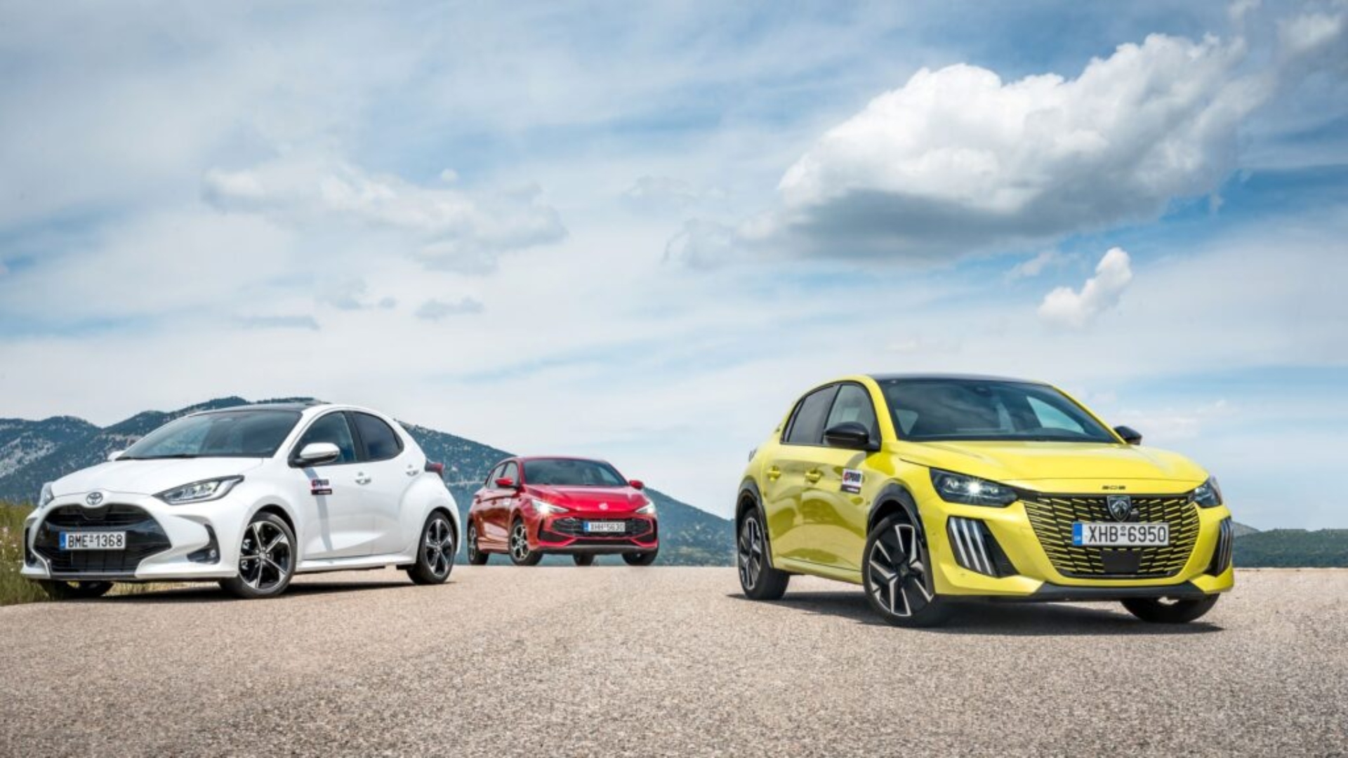 Συγκριτική-δοκιμή:-mg3-hybrid+-–-peugeot-208-hybrid-145-–-toyota-yaris-hybrid-130