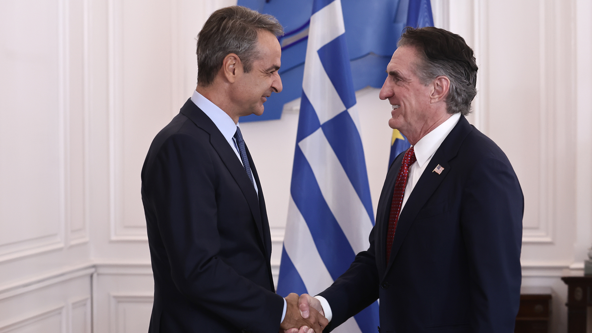 Συνάντηση-Μητσοτάκη-–-Μπέργκαμ:-Μήνυμα-«συνεργασίας»-για-το-αμερικανικό-lng