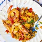 Γαρίδες-με-γλυκό-τραχανά-και-σάλτσα-εσπεριδοειδών