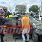 Πάτρα:-Τροχαίο-με-τραυματία-έγκυο-–-ΙΧ.-«καρφώθηκε»-σε-φορτηγό