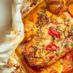 Πάπια-στη-λαδόκολλα-με-κάστανα,-κονιάκ-και-πορτοκάλι